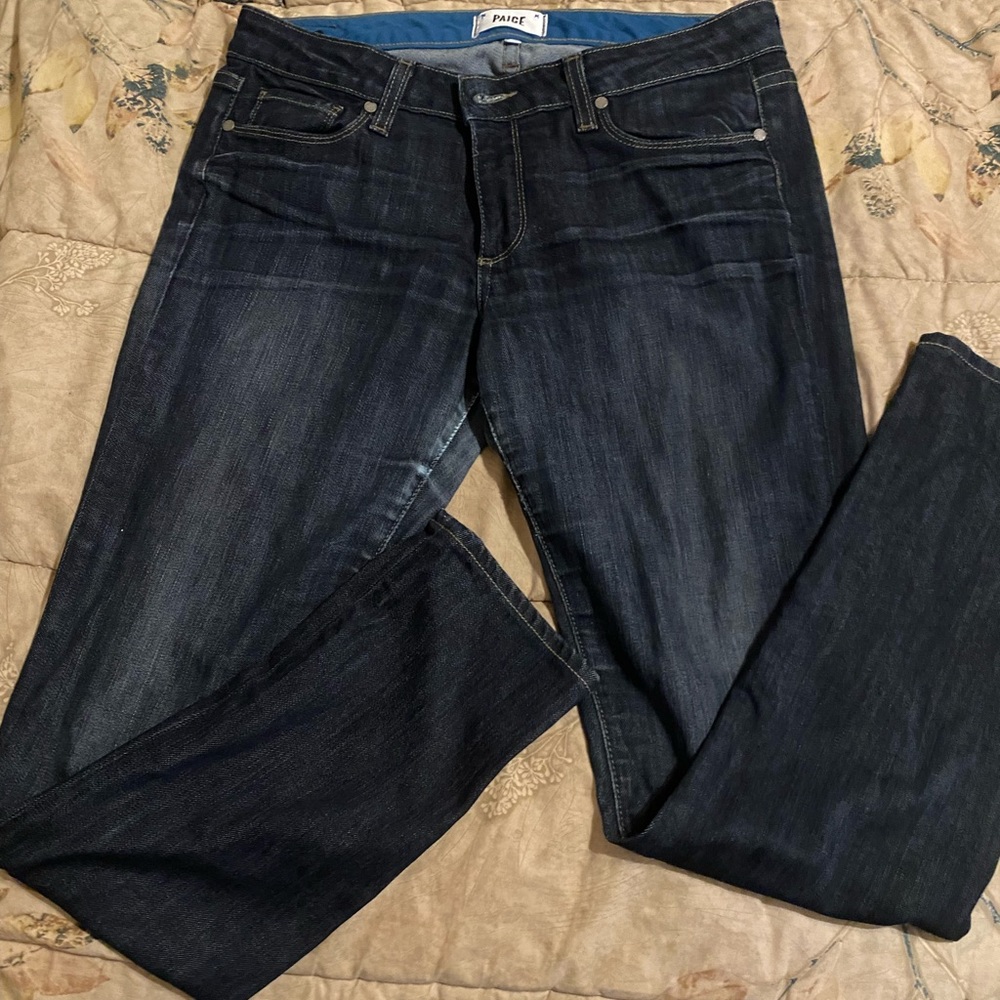 Paige dark blue jeans. Size 30